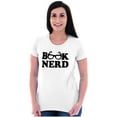 thumbnail image 4 of Book Club Nerd Nerdy Geeky Hipster Women's Graphic T Shirt Tees Brisco Brands L, 4 of 5