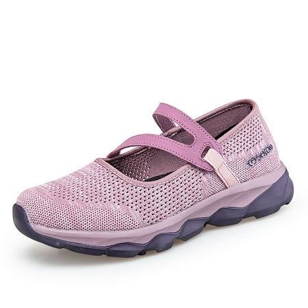 

Toyella Mesh Breathable Middle-aged Women s Large Size Lightweight Elderly Walking Shoes 9965 Lotus Root Pink 37