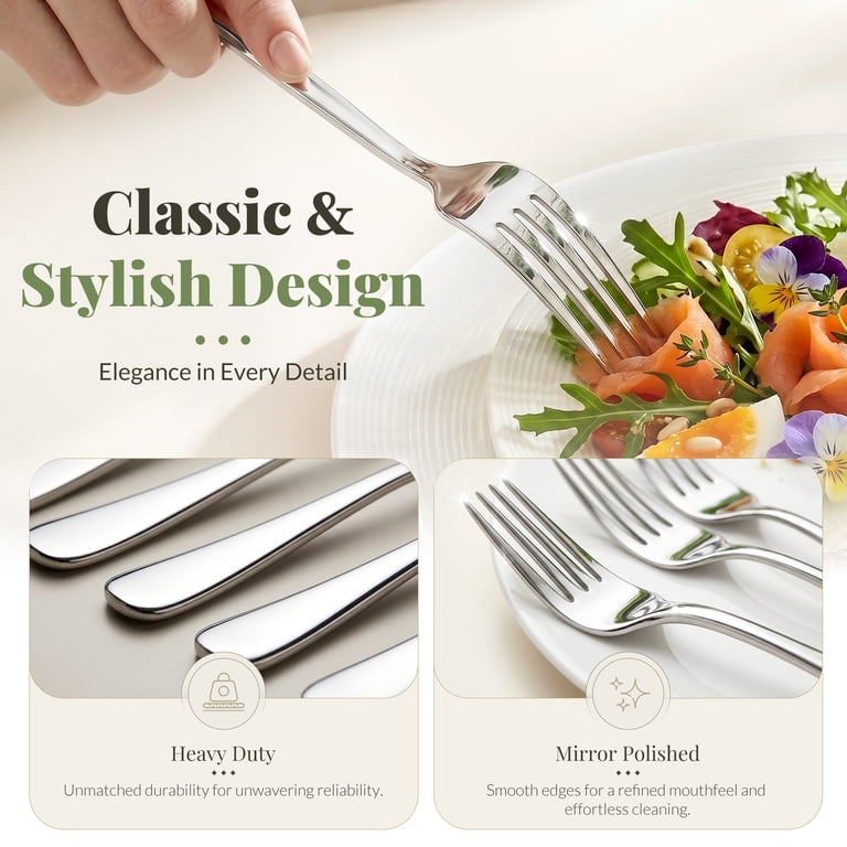 Astercook 24-Piece Stainless Steel Dinner Forks photo 4