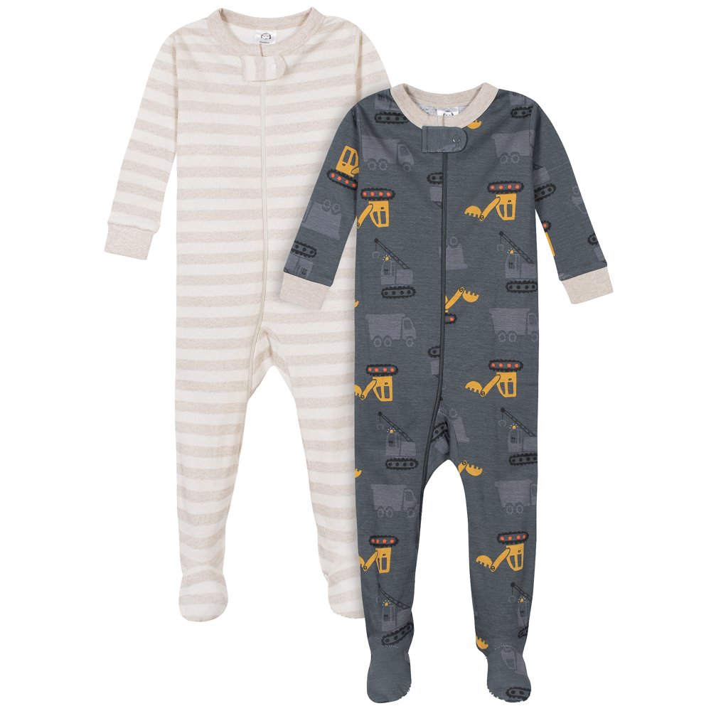 Gerber Gerber Baby & Toddler Boys Snug Fit Cotton Footed 1pc Pajamas