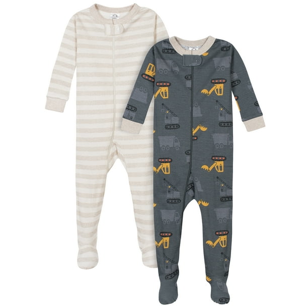 Gerber Gerber Baby & Toddler Boys Snug Fit Cotton Footed 1pc Pajamas