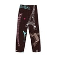 thumbnail image 5 of Daiia Eiffel Tower Men's Sleep Pant with Pockets and Drawstring,Pajama Pants-Small, 5 of 9