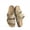 TAUPE, variant on DREAM PAIRS Women’s Slide Sandals with Genuine Leather Footbed Adjustable Double Buckle Slip-On Flat Sandals with Arch Support