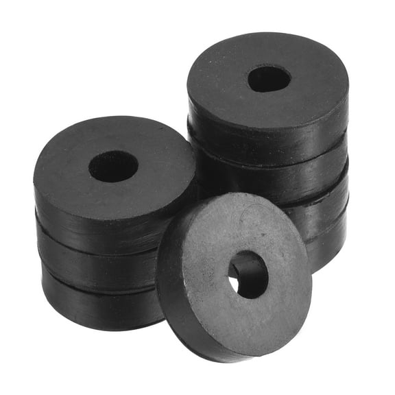 Uxcell 0.28" ID 1" OD Vibration Isolation Rubber Washers Damping Pads Mechanical Anti Vibration for HVAC 8 Pack