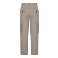 thumbnail image 7 of Havenre Mens Cargo Jogger Pant Slim Fit Casual Elastic Waist Relaxed Straight Twill Stretch Outdoor Athletic Work Pants with 6 Pockets Beige S, 7 of 7