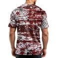 thumbnail image 6 of Mens Halloween Shirts Bat Witch Hat Print Crew Neck Scary T-Shirt Ghost Graphic Short Sleeve Fall Vintage Tops L, 6 of 6