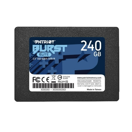 Patriot Burst Elite 240GB Internal SSD - SATA 3 2.5" - Solid State Drive - PBE240GS25SSDR