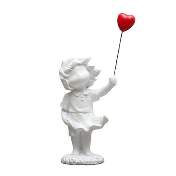 Girl Holding Balloon Ornament, Peace, Anti-War and Love Ornament,A