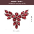 thumbnail image 2 of SOPOTUTU Red Rhinestone DIY Iron on Patch for Clothes Jeans Bags Jackets Decorative Applique, 2 of 5