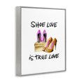 thumbnail image 2 of Stupell Industries Eclectic Shoe Love True Love Phrase Gray Framed Giclee Art, 11 x 14, by Regina Moore, 2 of 7