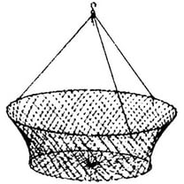 Eagle Claw 10060-001 2 Ring Crab Net, White, Packaged