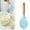 Sky Blue, variant on Heat-Resistant Silicone Cooking Spoon with Wooden Handle, Non-Scratch Spoon for Nonstick Cookware, Ergonomic Design for Stirring, Mixing, Sky Blue
