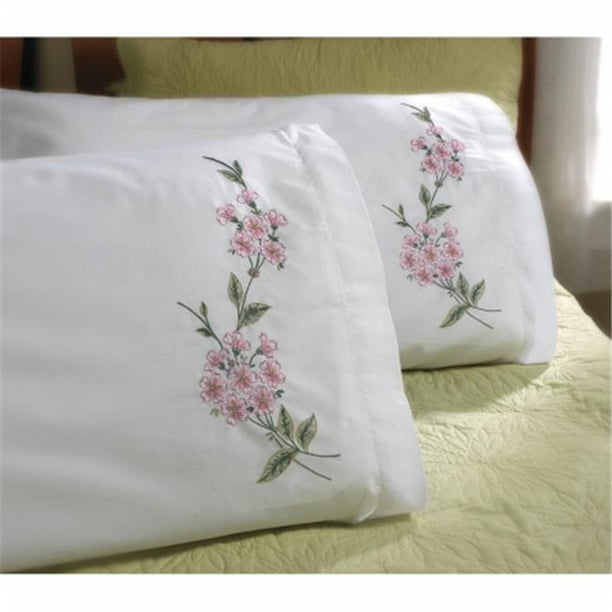 Stamped Embroidery Pillowcase Pair 20''X30''Dogwood Branch Walmart