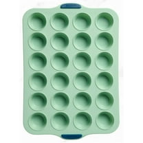Starfrit 24-Cup Silicone Mini Muffin Pan , 1.75 in Diameter Cups with Integrated Metal Frame