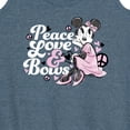 thumbnail image 3 of Disney - Peace Love And Bows - Women's Racerback Tank Top, 3 of 5