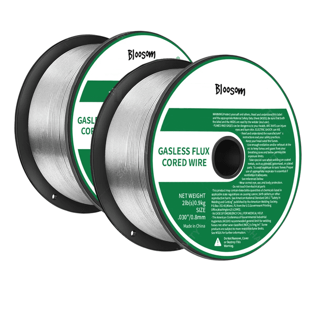 Soldadura Microalambre Blossom Flux Core E71t-gs 0.8mm1kg 2pz Plata