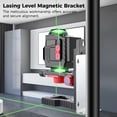 thumbnail image 3 of Laser Level Magnetic Bracket, L-Shape Adjustable Laser Level Adapter with 1/4" Male Thread, Multifunctional Pivoting Base for Wall & Ceiling Mount, 3 of 6