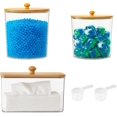 thumbnail image 1 of Twniayv 3-Pack Airtight Laundry Storage Containers with Lids - Clear Plastic Detergent Organizers for Laundry Room Organization, Scented Bead Dispenser (2Round2+1Rectangle), 1 of 6