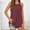 Coffee, variant on Womens Tops, Summer Women Solid Sleeveless O-neck Halter Tops Pleated Pullover Vest, Casual Pleated Summer Flowy Cami Shirts Tank Top(Navy,M)