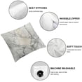 thumbnail image 4 of Acheng Marble Pattern Decorative Throw Pillows Covers, Smoky Ink Marble Square Pillow Cushion Covers for Man Woman, Pillowcases Decor for Home Sofa Bed Garden 2 Packs,White Gray Marble White, 4 of 6
