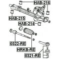 thumbnail image 2 of Febest STEERING RACK BUSHING # HAB-216 OEM 53686-SWC-G01, 2 of 2