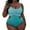 Blue, variant on MRULIC one piece bathing suit for women Women Plus Size Swimsuits For Women Bathing Suits Push Up Bathing Suits Blue   L