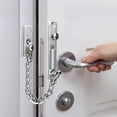 thumbnail image 3 of Secure Your Home With A Silver Brushed Chrome Door Security Chain, 3 of 5