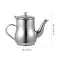 thumbnail image 2 of EeaseCA 1Pc Stainless Steel Oil Container Oil Strainer Pot Oil Dispenser (Silver), 2 of 7
