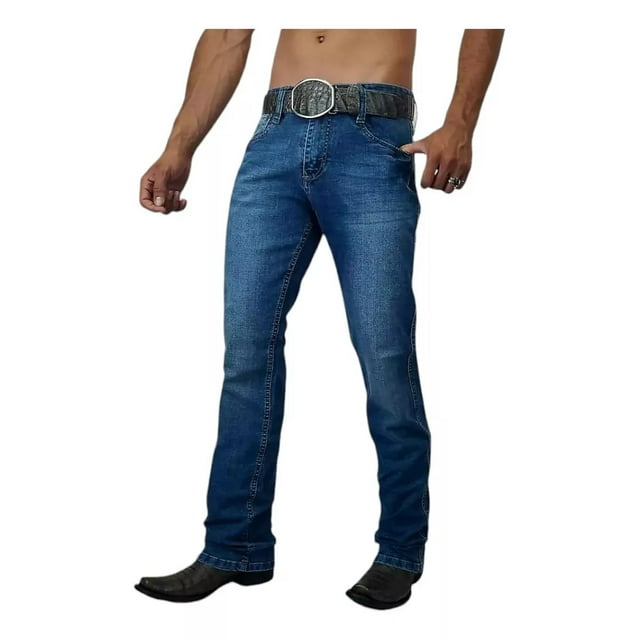 Pantalon De Mezclilla Vaquero Para Bota Bad Bull Hombre.