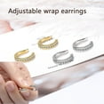 thumbnail image 4 of 2025Ear Clip,Sparkling Zirconia Huggie Ears Corrector CuffGently Improve Ears Position,Adjustable Wrap Earrings For Unisex, Everyday Wear, 4 of 14