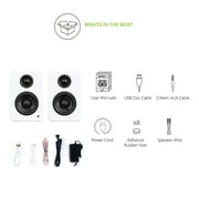 Kanto YU2 Powered Desktop Speakers - Pair (Matte White)