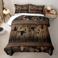 thumbnail image 2 of meiyoeat Wild Animal Mallard Bed Spread Queen,Rustic Camo Wood Print Queen Coverlet Set For Kids Boys,3pcs, 2 of 7