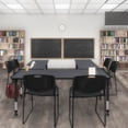 thumbnail image 2 of Regency Kee 66" x 30" Height Adjustable Classroom Table - Grey & 2 Zeng Stack Chairs- Black, 2 of 7