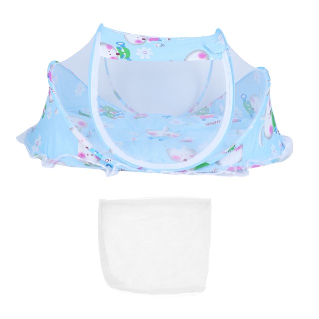 Suministros para bebés, cama plegable para bebés a prueba de mosquitos, cama para bebés de dibujos animados, cama plegable para bebés, solución innovadora
