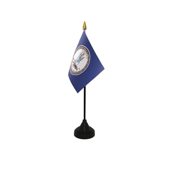 Bandera de mesa Flagtex Virginia 15 x 10 cm con base negra