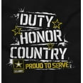 thumbnail image 2 of US Army Proud to Serve Duty Honor Sweatshirt for Men or Women Brisco Brands S, 2 of 6