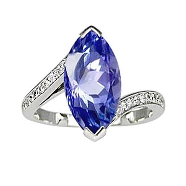 5.36Ct Marquise White Diamond 3 Stone Engagement Wedding Ring 925 Silver 