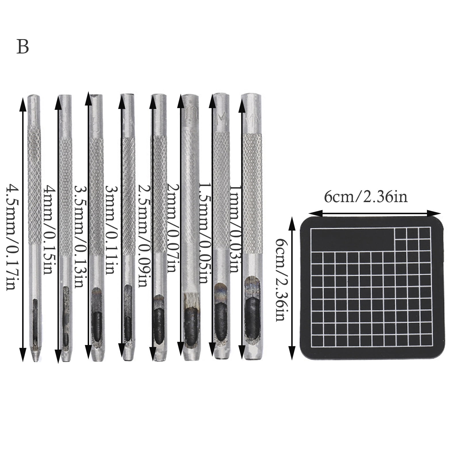 Professional Multi-Purpose Round Hole Puncher for Leatherworking, Belt Repair & Shoe Crafting