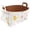 Multicolor 5, variant on Easter Eggs Chick Storage Basket Collapsible Storage Bin, PU Foldable Basket Convenient Box Storage Organizer with Handles for Shelves Office Bedroom Closet Nursery Toys Laundry