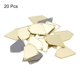 thumbnail image 3 of Cosidos Espejos, Irregular Acrílico Reflejado Piedras Cuentas para Disfraz Vestido Bolsos Prenda Decoración, 20uds (26x22mm, Oro) Unique Bargains adornos de diamantes de imitación, 3 of 5