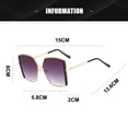 thumbnail image 3 of Gafas de sol de moda callejera de alta gama, gafas de sol de personalidad modernas, hechas de resina, plástico y metal., 3 of 6