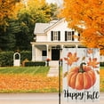 thumbnail image 5 of Happy Fall Garden Flag 12×18 Inch Double Sided Vertical Thanksgiving Yard Autumn Pumpkin Outdoor Decor DF076, 5 of 6