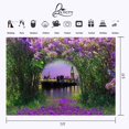 thumbnail image 3 of BSDHOME Polyester 7x5ft Forest with Violet Flowers Photography Background Fantasy Night City Scene Backdrop Studio Props, 3 of 5