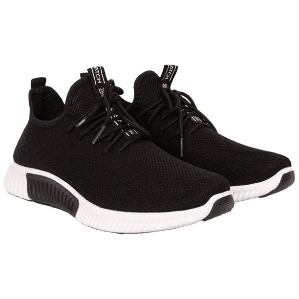 Crosshatch - Zapatillas Deportivas Rideout con Cordones para Hombre (Negro)