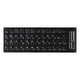 thumbnail image 1 of 18x6.5cm Japanese White Black Letter Keyboard Layout Stickers Key Letters Alphabet for Laptop PC Computer Keyboard, 1 of 1