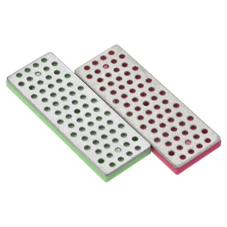 

Uxcell 70mm Fine/Extra Fine Ski Snowboard Whetstone Diamond Stone Edge Sharpener Fuchsia/Green 2 Pack