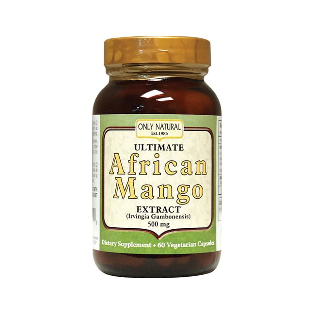 Only Natural - African Mango Ultimate Irvingia Gambonensis Extract 500 mg. - 60 Vegetarian Capsules