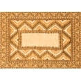 thumbnail image 1 of Ahgly Company Indoor Rectangle Abstract Orange Modern Area Rugs, 6' x 9', 1 of 4