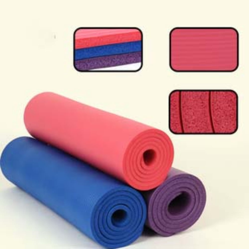 Yoga mat 0.2 inches thick, with nylon strap, suitable for both men and women - anti slip exercise mat, suitable for home yoga, Pilates, stretching, flooring, and fitness exercises