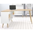 thumbnail image 4 of Tvilum Bureau Diana en Structure Blanche et Chêne, 4 of 7